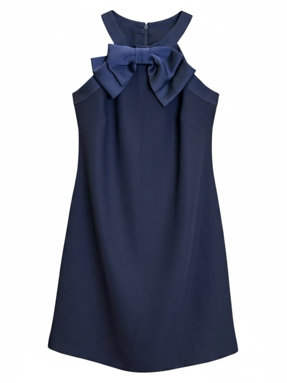 Tahari Arthur S. Levine Navy Bow Shift Dress – Size 4